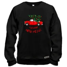 Свитшот Happy Ney Year red car