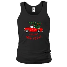 Майка Happy Ney Year red car