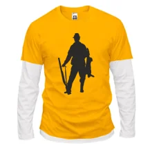 Комбинированный лонгслив Hunter silhouette