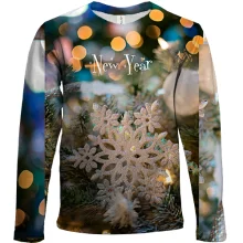 Детский 3D лонгслив Christmas snowflake