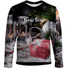 Детский 3D лонгслив New Year gifts 2