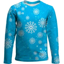 Детский 3D лонгслив Snowflakes pattern