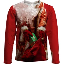 Детский 3D лонгслив Santa Claus with a bag