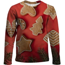 Детский 3D лонгслив Christmas gingerbread