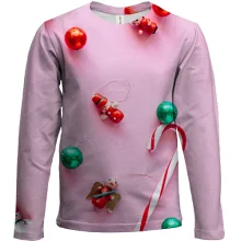 Дитячий 3D лонгслів Christmas candy