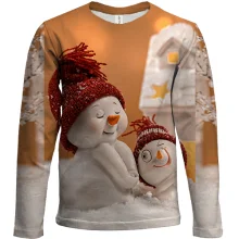 Детский 3D лонгслив Christmas toy snowman