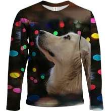 Детский 3D лонгслив New year dog