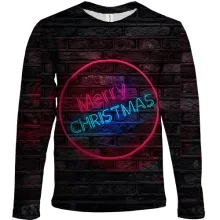 Детский 3D лонгслив Merry Christmas 3