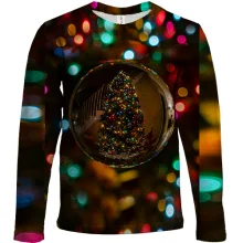 Дитячий 3D лонгслів Ball with Christmas tree 2