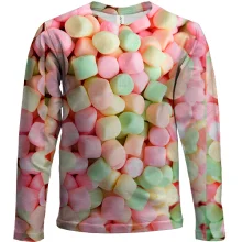 Дитячий 3D лонгслів Marshmallow pattern