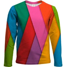 Дитячий 3D лонгслів Colorful stripes
