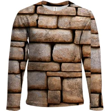 Дитячий 3D лонгслів Stone wall