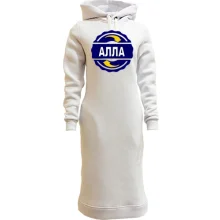 Худи платье с именем Алла в круге