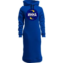 Худи платье с именем Инна в круге