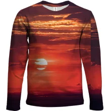 Дитячий 3D лонгслів Red sunset