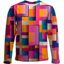 Дитячий 3D лонгслів Colored squares