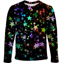 Дитячий 3D лонгслів Multicolored stars