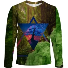 Дитячий 3D лонгслів Nature abstraction