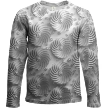 Дитячий 3D лонгслів Silver abstraction