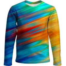 Дитячий 3D лонгслів Rainbow stains 2