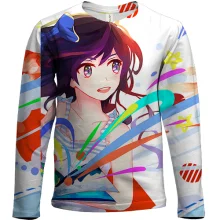 Детский 3D лонгслив Anime girl.