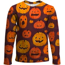 Детский 3D лонгслив Halloween pattern..