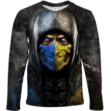 Дитячий 3D лонгслів Mortal Kombat - Sub Zero VS Scorpion