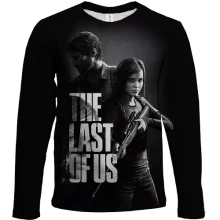 Дитячий 3D лонгслів The last of us BW