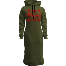 Худи платье с сердечками и именем "Иванка"