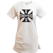 Подовжена футболка з лого West Coast Choppers