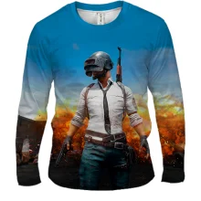 Чоловічий 3D лонгслів PlayerUnknowns Battlegrounds PUBG