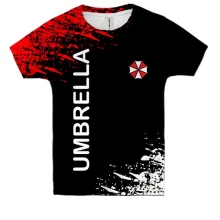 Детская 3D футболка Umbrella corporation (2)