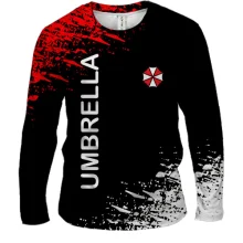 Мужской 3D лонгслив Umbrella corporation (2)