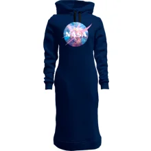 Худи платье NASA (красочный космос)