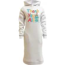 Худи платье Thank you all