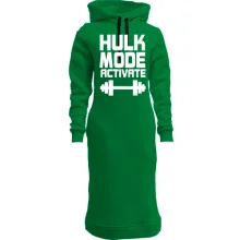 Худи платье Hulk Mode Activate