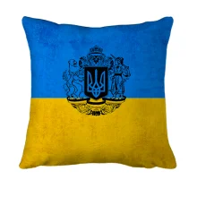 3D подушка с большим Гербом Украины