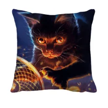 3D подушка з граючим котом