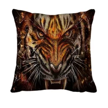 3D подушка з рикаючим тигром