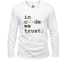 Лонгслив In code we trust