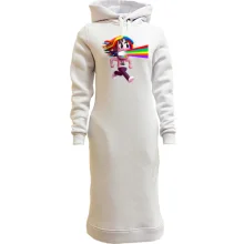 Худи платье Tekashi rainbow