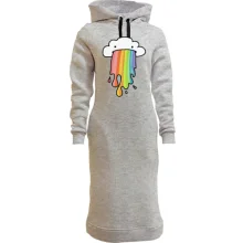 Худи платье Rainbow cloud