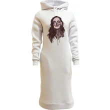 Худи платье girl makeup skull