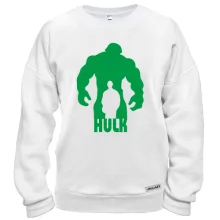 Свитшот с силуэтом Халка и надписью HULK
