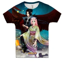Детская 3D футболка Sasuke and Sakura