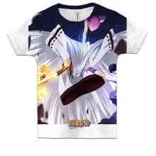Детская 3D футболка Naruto and Sasuke 11