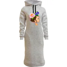 Худи платье Baby with flowers