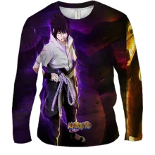 Мужской 3D лонгслив Naruto and Sasuke