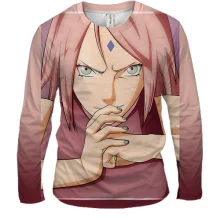 Мужской 3D лонгслив Sakura power