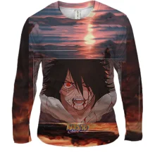 Мужской 3D лонгслив Sasuke Uchiha 5